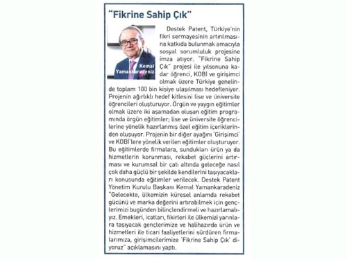 Fikrine Sahip Çık