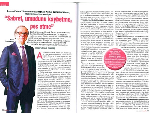 Sabret, umudunu kaybetme, pes etme...